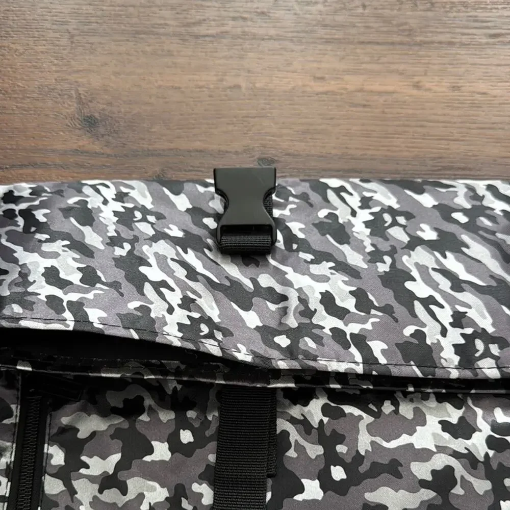 Paco Rabanne Camouflage Backpack with Modern Design gift with purchase item.